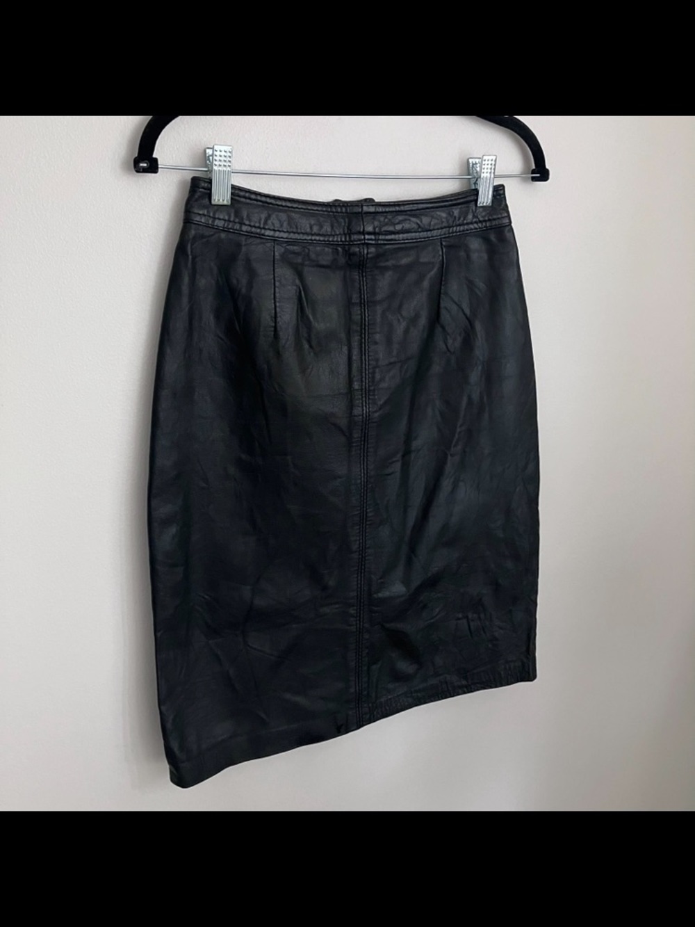 The Leather Ranch Real Leather Womens Pencil Skirt